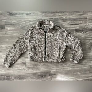 💜Garage medium women’s soft plush zip up